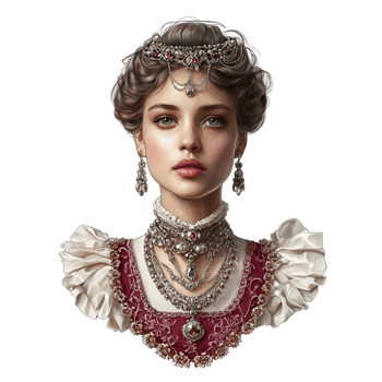 Majestic Russian Empress Transparent Background png