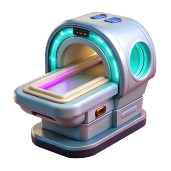 wonderful creative Futuristic Nanotech Medical Scanner Transparent detailed png