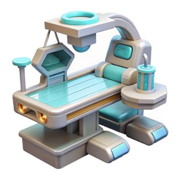 wonderful abstract Futuristic Nanotech Operating Room Isolated Element png