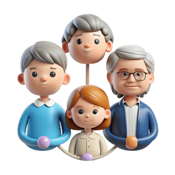 extraordinary minimalist Generations Connected Through Time Transparent Background professional png
