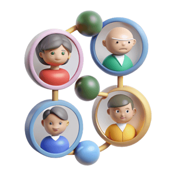 beautiful creative Generations Connected Through Time Transparent Background professional png