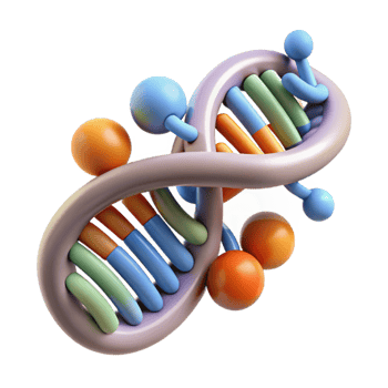 serene artistic Gene Regulation Mechanism Illustration Isolated professional png