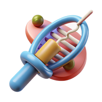 wonderful abstract Gene Therapy Illustration Isolated high quality png