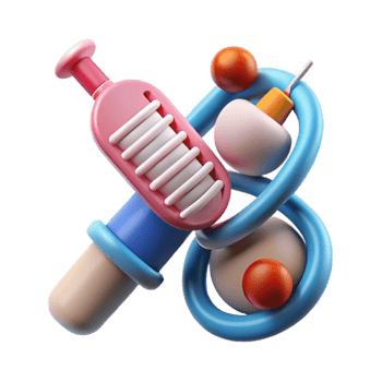 elegant abstract Gene Therapy Illustration Isolated professional png
