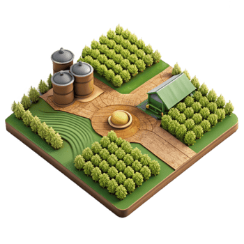 wonderful classic Genetically Engineered Crop Field Aerial View original png