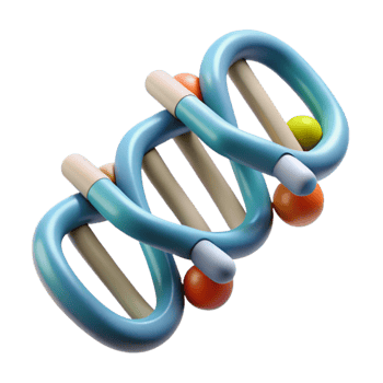 vibrant creative Genetic Code Sequence Abstract Pattern Transparent Background premium png
