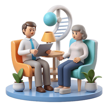 beautiful creative Genetic Counseling Consultation Scene Transparent genuine png
