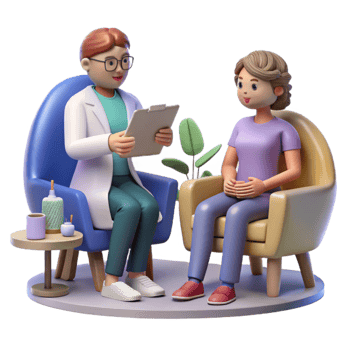 vibrant classic Genetic Counseling Session Illustration Transparent Background genuine png