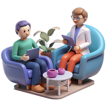 impressive classic Genetic Counseling Session Scene Isolated original png