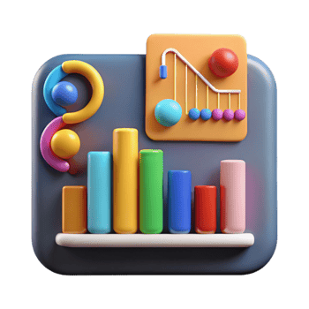 wonderful modern Genetic Data Display with Colorful Graphs Cutout high quality png