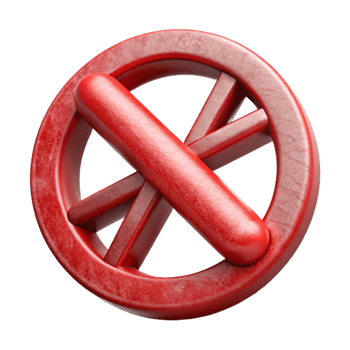 vibrant artistic Genetic Modification Symbol Red Isolated detailed png