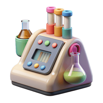 dramatic abstract Genetic Testing Digital Lab Equipment Cutout original png