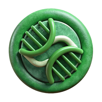 dramatic contemporary Genome Data Analysis Icon Green Cutout professional png
