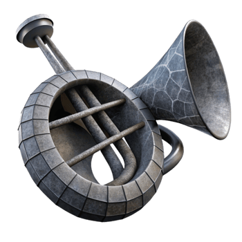 impressive abstract Geometric Musical Instrument Silhouette Isolated Element Black and White original png