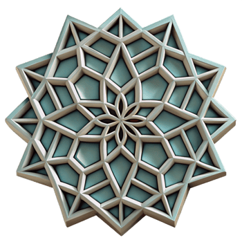 dramatic contemporary Geometric Pattern Cutout with Repeating Design high quality png