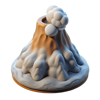stunning minimalist Geothermal Steam Vent Close Up Transparent premium png