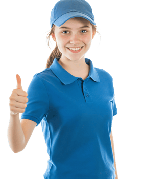 Polo shirt and cap fashion with happy gesture png