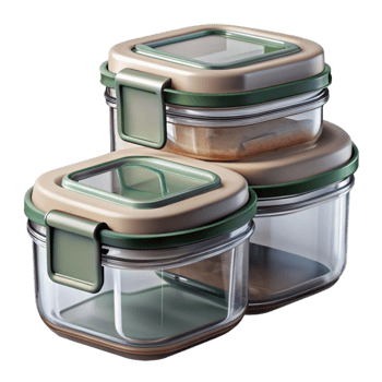 vibrant abstract Glass Food Storage Containers with Airtight Lids Transparent genuine png