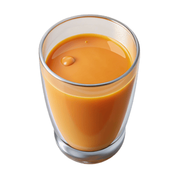 extraordinary traditional Glass of Orange Juice Top View Cutout Transparent Background high quality png