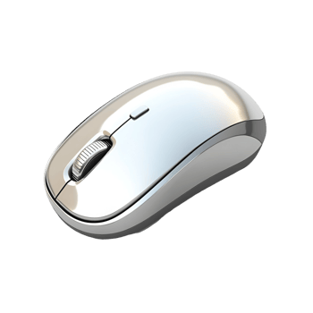 A silver computer mouse on background png