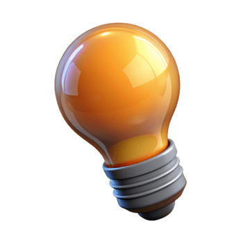 stunning traditional Glowing Lightbulb Icon Isolated on Transparent Background authentic png