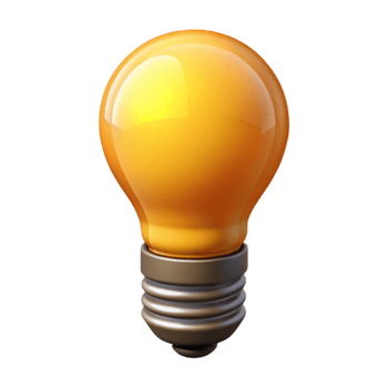 dramatic classic Glowing Light Bulb with Filament Transparent exclusive png