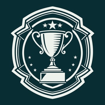 Template of Trophy Tournament Badge Logo for Design and Decoration vector