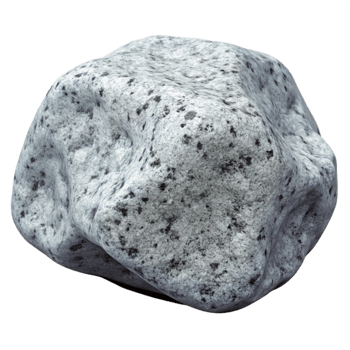 wonderful rustic Gray Granite Rock Cutout with Speckled Pattern png