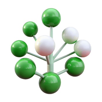 wonderful modern Green Binary Tree Structure Isolated Element png