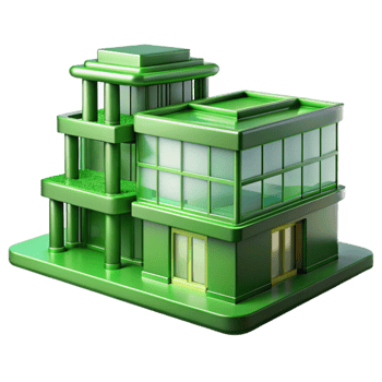 extraordinary modern Green Building Design Concept Transparent high resolution png