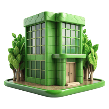 stunning modern Green Building Design Cutout Eco Friendly Architecture premium png