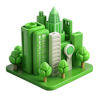 dramatic rustic Green Building Technologies for Sustainable Cities Transparent Background exclusive png