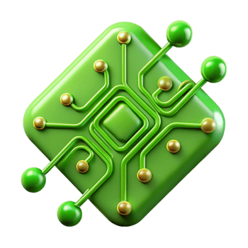 stunning traditional Green Circuit Lines with Transparent Background Isolated exclusive png