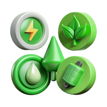 extraordinary classic Green Energy Concept Icons Set Transparent exclusive png