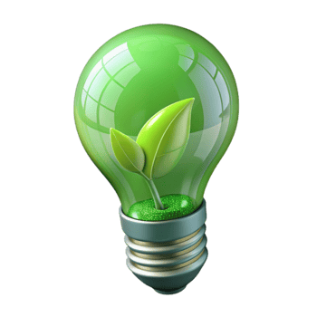 impressive artistic Green Energy Saving Lightbulb Transparent authentic png