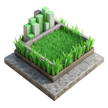 magnificent minimalist Green Grass Growing Through City Pavement Cutout high resolution png