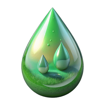 extraordinary vintage Green Holographic Meadow Cutout with Dewdrop Detail Transparent Background professional png