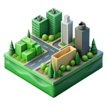 elegant vintage Green Infrastructure for Resilient Urban Spaces Transparent Background original png