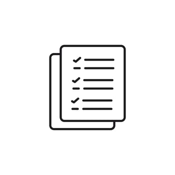 icon to do list. line drawing of a checklist, perfect for presentations, blog posts, websites, and educational materials needing a todo list graphic. vector