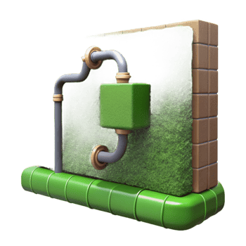 impressive vintage Green Wall with Integrated Seating Cutout Modern Design png