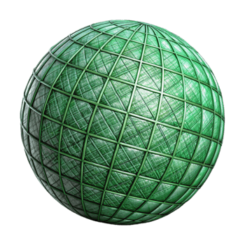 impressive rustic Green Wireframe Sphere Isolated on Transparent Background premium png