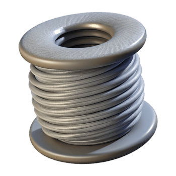 impressive traditional Grey Abs Filament Spool Close Up Transparent Background high quality png