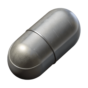 wonderful modern Grey Pill Capsule Cutout on Transparent Background high resolution png