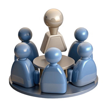 wonderful creative Group Brainstorming Meeting Silhouette Transparent Background original png