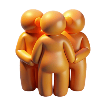magnificent rustic Group Hug Silhouette Warm Lighting Transparent Background professional png