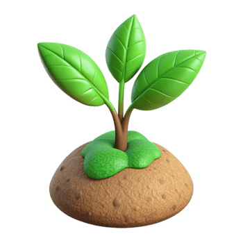 magnificent vintage Growing Plant Green Leaves Cutout Isolated high quality png