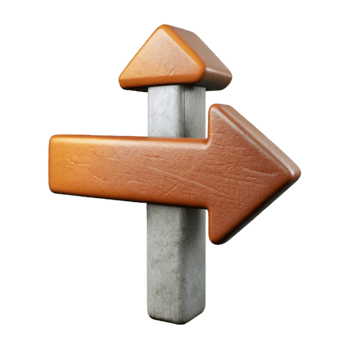 stunning traditional Hand Drawn Arrow Direction Indicator Transparent Background png