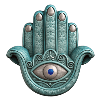 extraordinary artistic Hand Drawn Hamsa Symbol Isolated Element authentic png