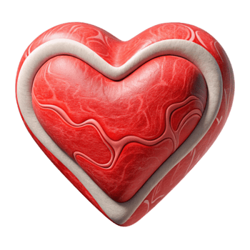 beautiful modern Hand Drawn Heart with Red Outline exclusive png