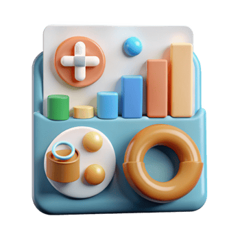 serene traditional Healthcare Big Data Analytics Chart Isolated premium png